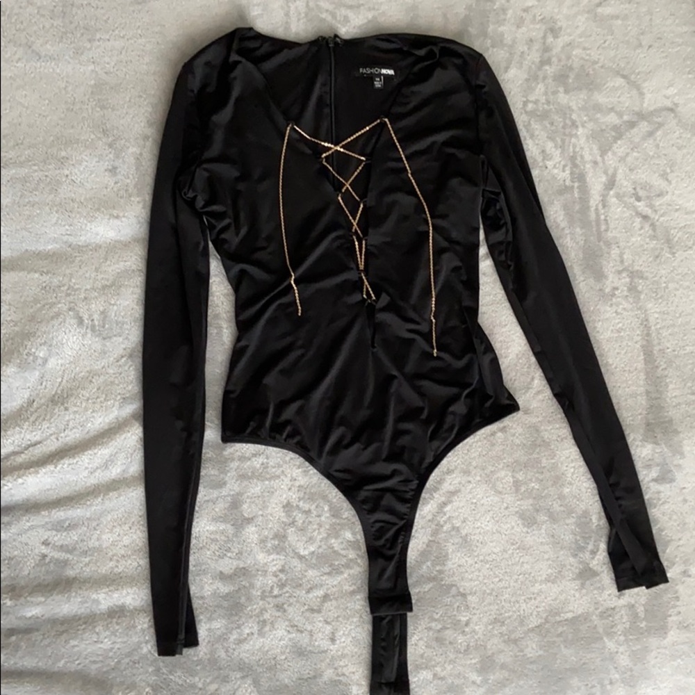 Fashion Nova Black Bodysuit